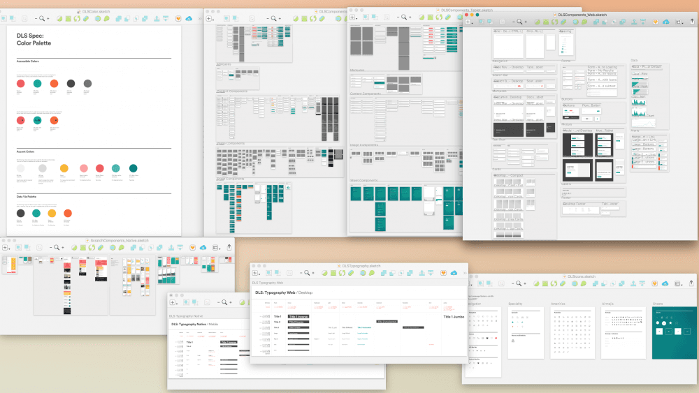 Airbnb DLS Sketch Templates